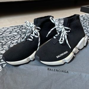 Balenciaga Speed Lace-Up Sneakers (W10 or M8). Worn once.